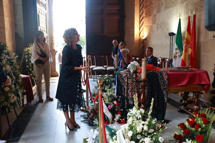 La ministra de Hacienda y Función Pública en funciones, María Jesús Montero, este viernes en Sevilla