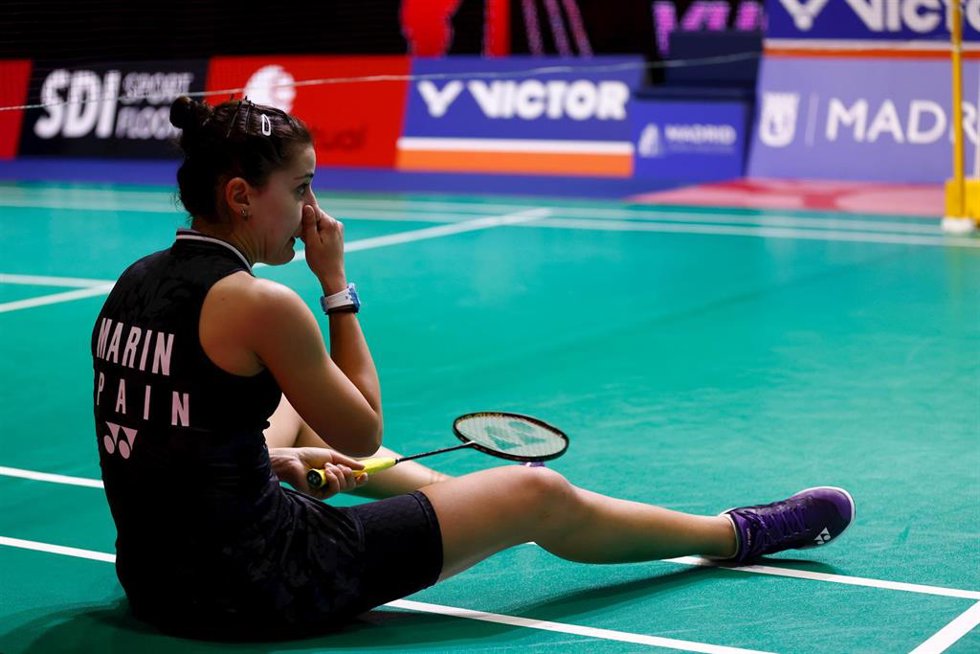 Archivo - La onubense Carolina Marín, en el Madrid Spain Masters 2023. 