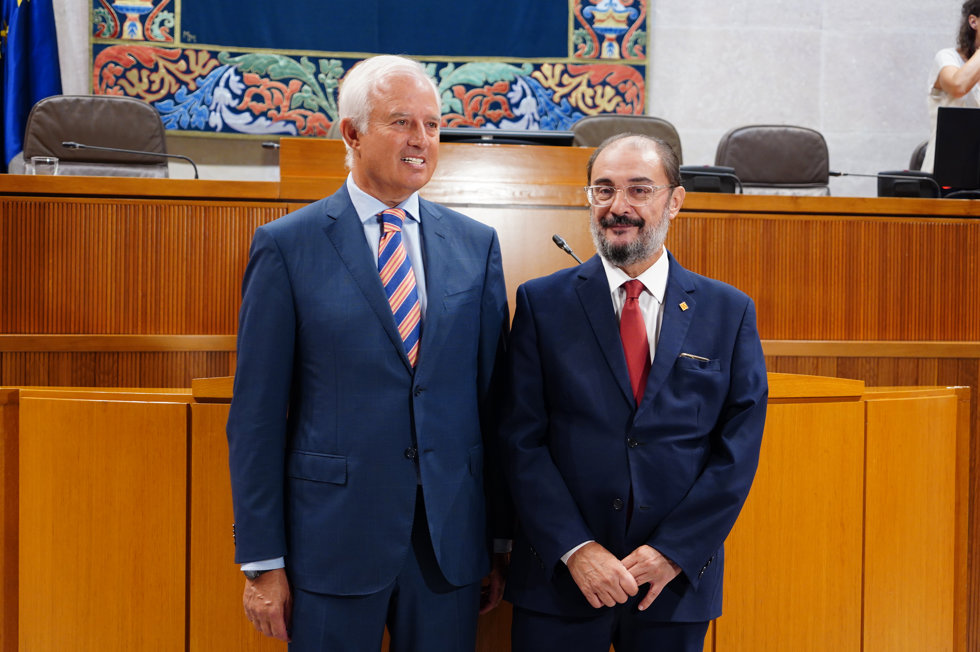 Eloy Suárez (PP) y Javier Lambán (PSOE), elegidos senadores autonómicos de Aragón