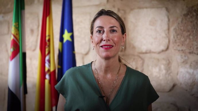 María Guardiola, en el video de felicitación a los extremeños por el Día de la Comunidad.