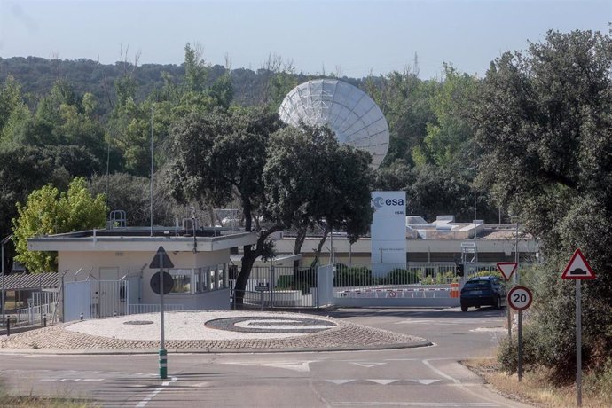 Exterior del Centro Europeo de Astronomía Espacial (ESAC), a 12 de agosto de 2023, en Villanueva de la Cañada, Madrid (España). El Centro Europeo de Astronomía Espacial es el centro de la Agencia Espacial Europea especializado en Astronomía Espacial. ES