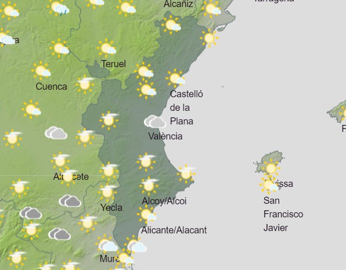 Predicción del tiempo para este sábado 9 de septiembre