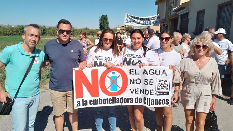 Concentración en el Valle de Lecrín contra este proyecto, el pasado agosto