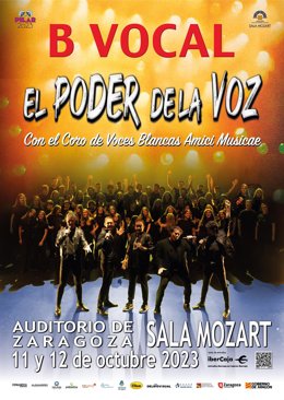 Cartel del nuevo show de B Vocal "El poder de la Voz"