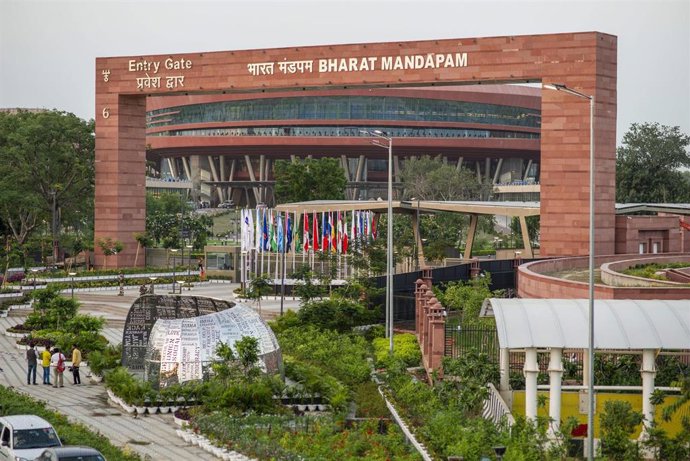 Imagen de archivo del recinto en el que se celebra la cumbre del G20 en India.