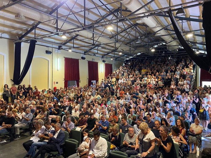 Homenatge pstum a la lingüista catalana Carme Junyent a la Sala Polivalent de Masquefa (Barcelona)