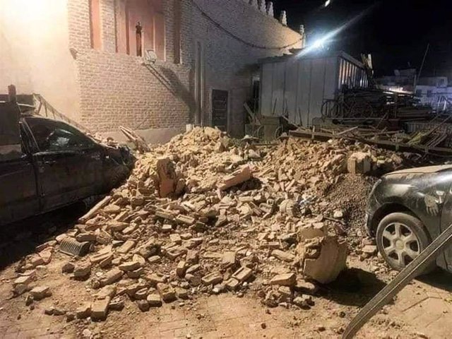 Imagen de archivo de escombros tras el terremoto de Marruecos.