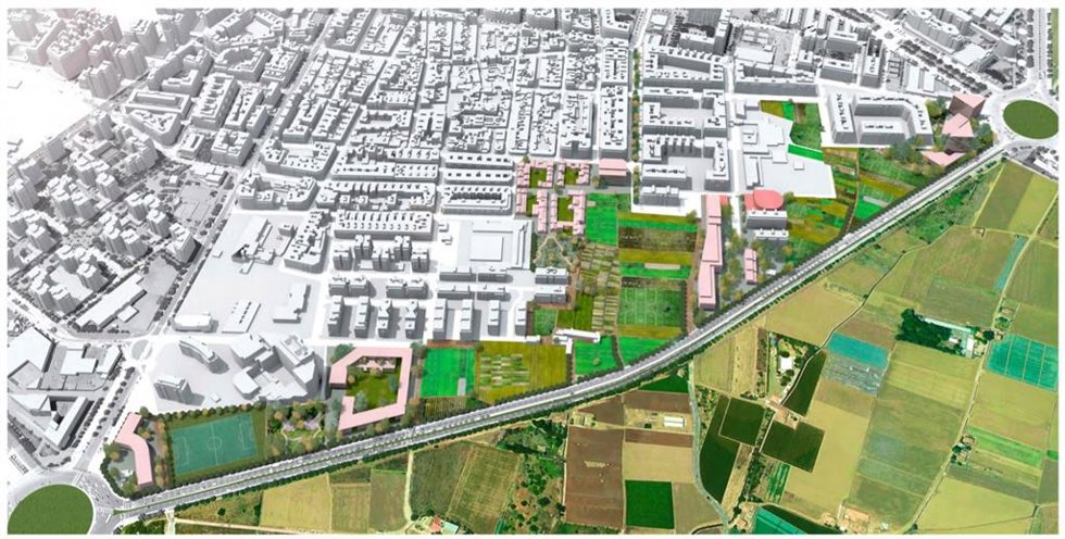 Archivo - Imagen de la alternativa planteada por Compromís Valncia para la revisión del PAI de Benimaclet.