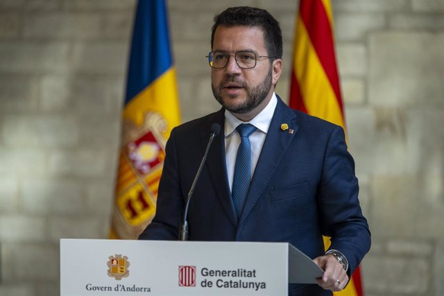 El president de la Generalitat de Catalunya, Pere Aragonès