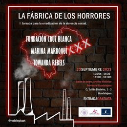 Cartel de las Jornadas para la erradicación de la violencia sexual