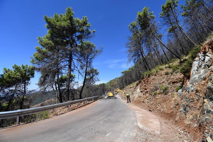 Los trabajos están consistiendo en la rehabilitación, reposición y mejora de cuatro captaciones de agua: Hornillo Alto, Arroyo del Quejigo, La Peña y Las Aguzaderas.
