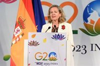 Calviño ve "esperanza" en la declaración del G20 por el consenso para llamar a una paz "justa y duradera" en Ucrania