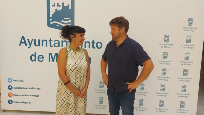La portavoz y el viceportavoz de Con Málaga en el Ayuntamiento de la ciudad.