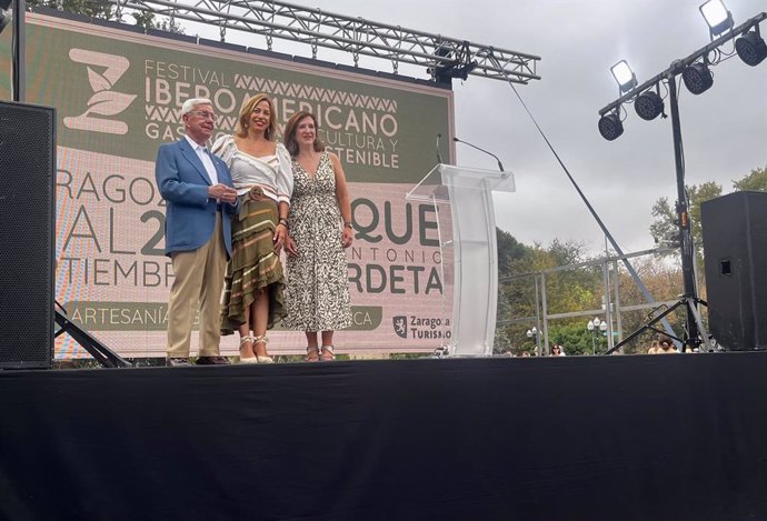 Inauguración del I Festival Iberoamericano de Cultura y Gastronomía Sostenible en Zaragoza.