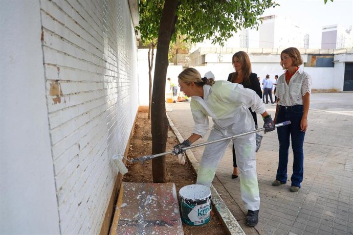 Trabajos en el entorno del CEIP San Juan de Ribera