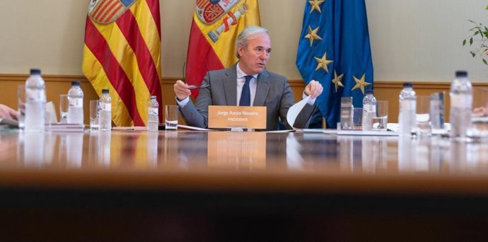 El presidente del Gobierno de Aragón, Jorge Azcón.