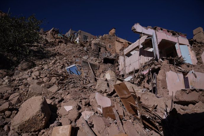Daños materiales provocados por el terremoto del Atlas, en Marruecos