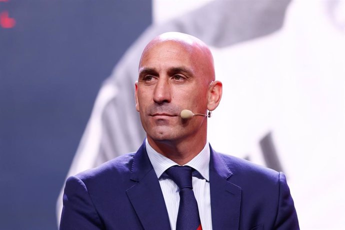 Archivo - Luis Rubiales durante un acto como presidente de la RFEF