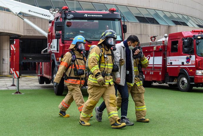 Archivo - Imagen de archivo de Bomberos de Corea del Sur
