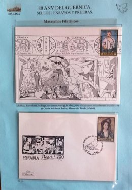 El Guernica de Picasso centra una nueva exposición en la oficina principal de Correos de Málaga.