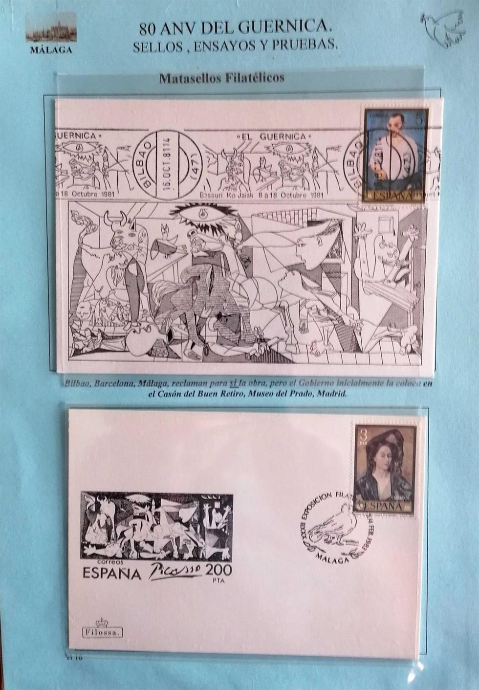El Guernica de Picasso centra una nueva exposición en la oficina principal de Correos de Málaga.