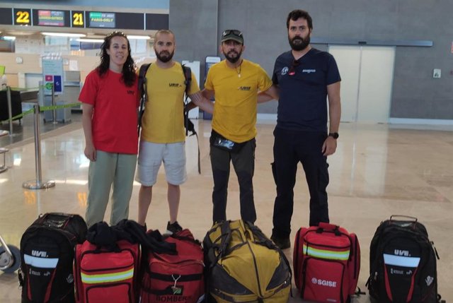 Bomberos ayudan en Marruecos