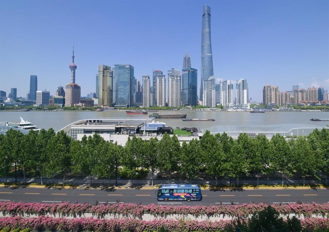 Archivo - Vista general de la ciudad china de Shanghái.