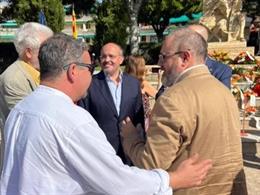 El presidente del PP catalán, Alejandro Fernández, participa en un acto con motivo de la Diada en El Vendrell (Tarragona)