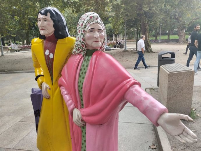 Escultura de As Marías, en Santiago.