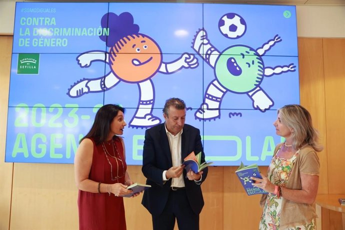 Agenda escolar digital para la prevención de la violencia de género que edita la Diputación de Sevilla.