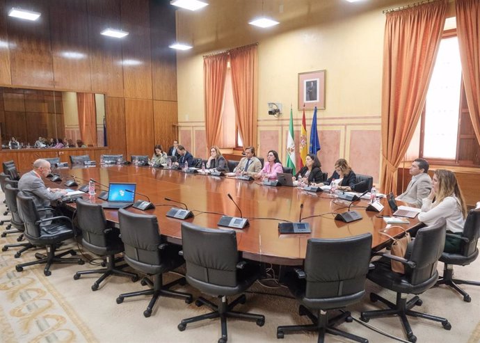 Archivo - Sesión del grupo de trabajo sobre medidas para combatir la sequía en el Parlamento andaluz. (Foto de archivo).