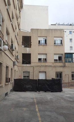 Obras en el colegio Virgen de la Capilla.