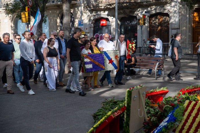 Cargos del BNG acuden a Barcelona para la celebración de la Diada