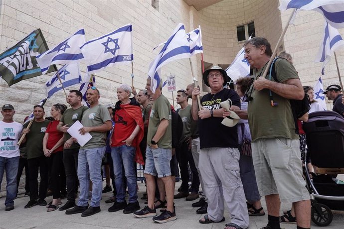 Manifestación contra la reforma judicial en Israel