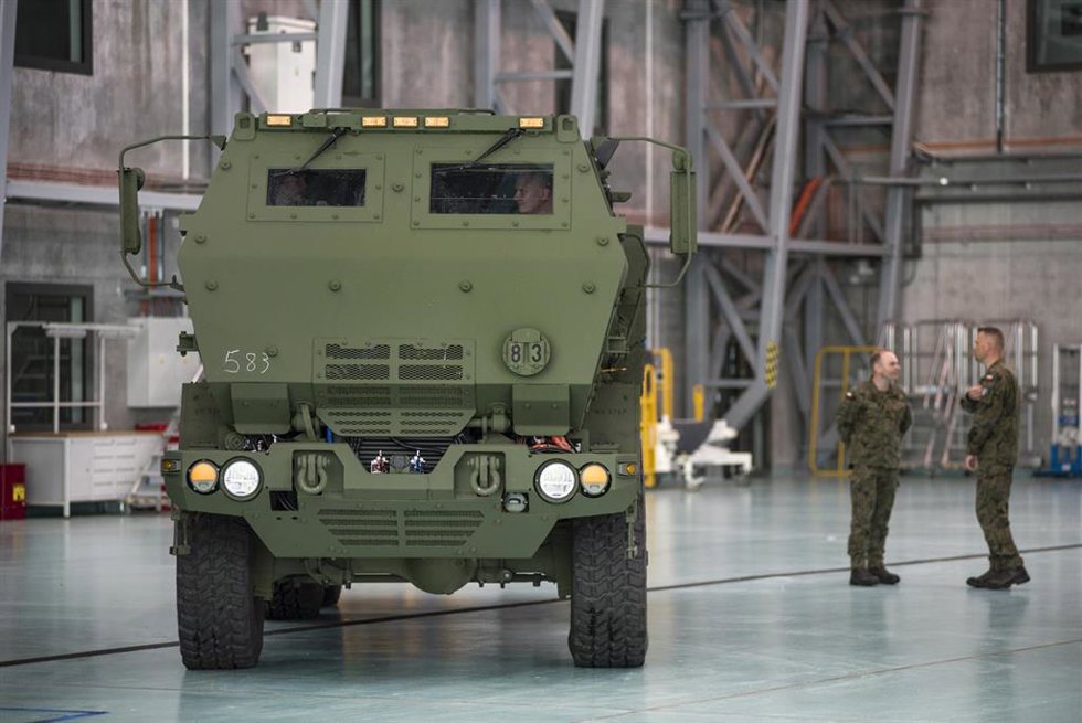 Archivo - Lanzacohetes HIMARS en Polonia
