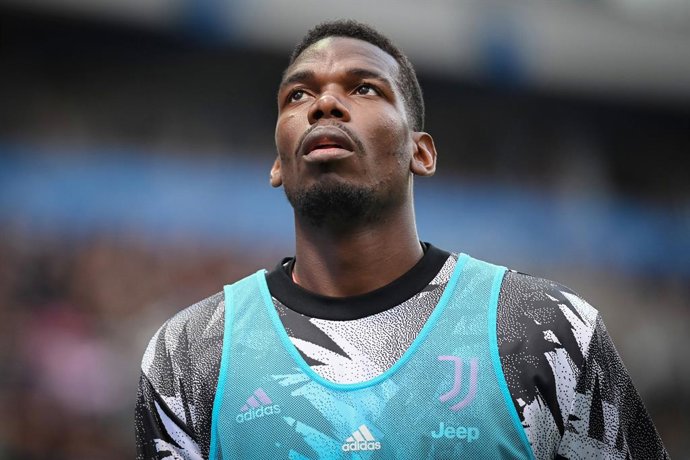 Archivo - Paul Pogba (Juventus) warms up during the Italian championship Serie A football match between US Sassuolo Calcio and Juventus FC on April 16, 2023 at Mapei Stadium-Citta del Tricolore in Reggio Emilia, Italy - Photo Gianluca Ricci / LiveMedia 
