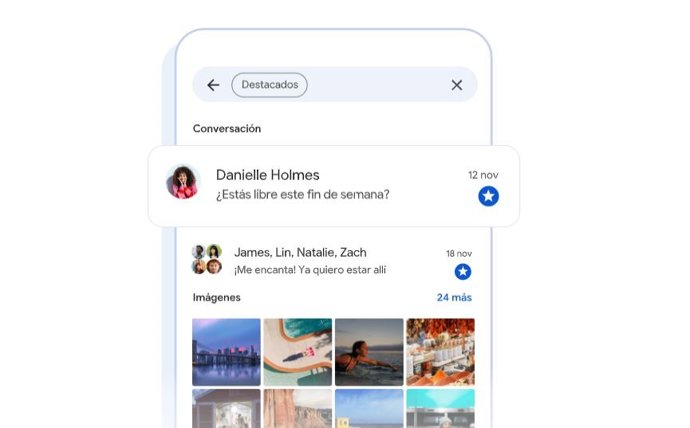 Interfaz de Mensajes de Google
