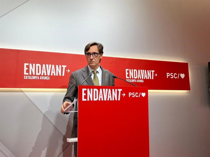 El primer secretario del PSC, Salvador Illa, en una foto de archivo