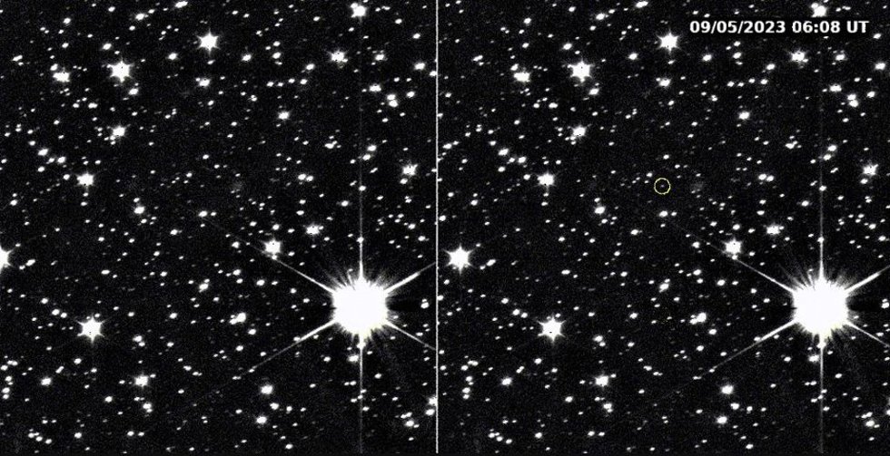 Primera imagen del asteroide Dinkinesh tomada por la misión Lucy