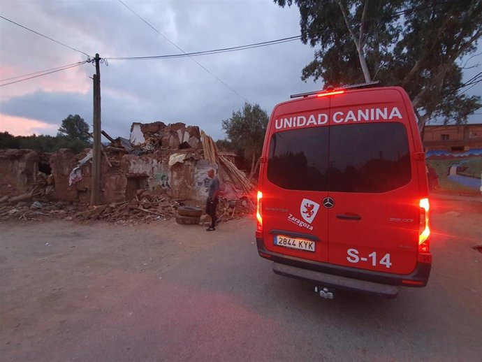Bomberos de Zaragoza en Marruecos.