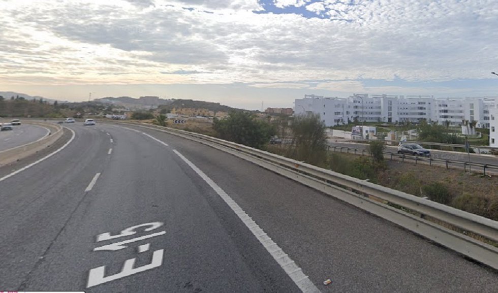 Autovía A-7 a su paso por Rincón de la Victoria, donde ha ocurrido en incidente