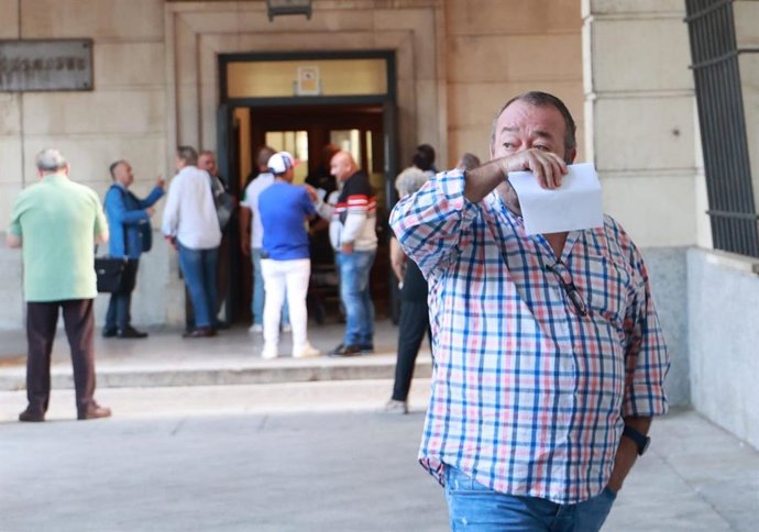 Juan Francisco Algarín a su llegada a la Audiencia