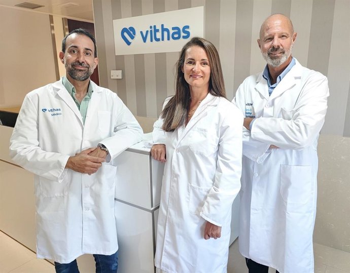 Equipo médico de Unidad del Dolor de Vithas Málaga.