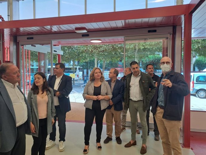 Visita de Cristina Ayala a las obras del Mercado Provisional