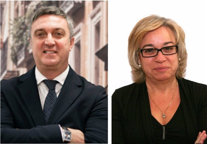 Miguel Ángel Gómez Huecas, nuevo presidente de la Federación de Asociaciones de Empresas Inmobiliarias (Fadei) y Montserrat Junyent, vicepresidenta de Fadei.