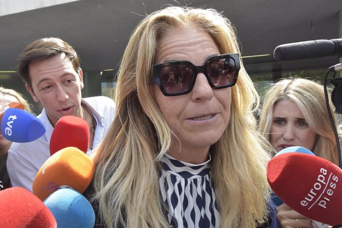 Arantxa Sánchez Vicario saliendo del juzgado este martes