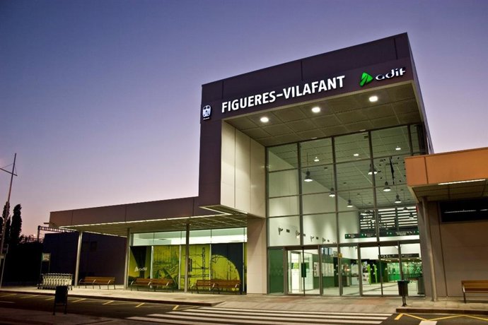 Imagen de recurso de la estación ferroviaria de Figueres-Vilafant (Girona)