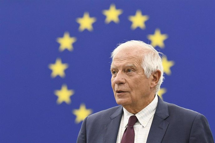 Josep Borrell, Alto Representante de Política Exterior de la UE, habla ante el Parlamento Europeo