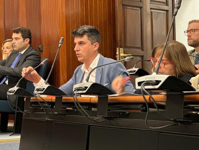 El portavoz del Grupo Municipal Socialista de Santander, Daniel Fernández