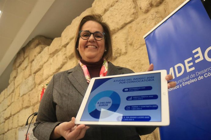 Archivo - La presidenta del Instituto Municipal de Desarrollo Económico y Empleo de Córdoba (Imdeec), Blanca Torrent.